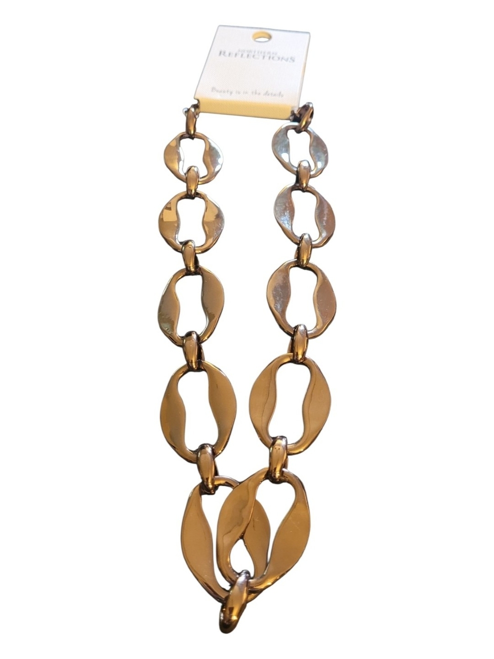 Northern Reflections Shiny Gold Link Necklace